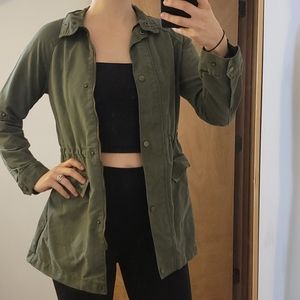 A new day army green utility jacket